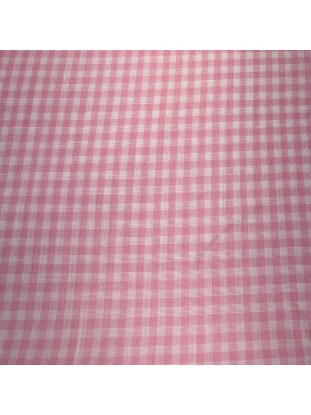 Pink Gingham Cotton Fabric 21" x 21" Check Pattern Sewing Quilting Craft